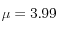 \mu=3.99
