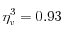 \eta_v^3 = 0.93